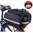 thumbnail image 2 of Bike Rear Rack Bag Bicycle Trunk Bag Bike Panniers Bag Cycling Luggage Bag with rain Cover Bicycle Frame Back Saddle Bag Luggage Bag with Reflective Trim and Big Pocket saddle rack, 2 of 6