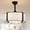 White Fabric, variant on 20" Gold Fandelier Ceiling Fan with Lights Remote CONTROL, Boho Caged Ceiling Fan Enclosed Fabric Chandelier for Bedroom Nursery Living Room, Reversible 6 Speeds, 4 E26 Bulbs (Not Included)