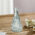 thumbnail image 2 of Small Glass Vases for Flowers, Clear Bud Vases for Centerpieces, Vintage Home Table Decor, Mini Vase for Living Room, Desk, Dining, Nanoei Ornaments H, 2 of 4