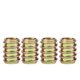 thumbnail image 4 of Tuercas de inserción roscadas de acero M8 x 17 mm para muebles, dientes internos y externos, paquete de 50, 4 of 8