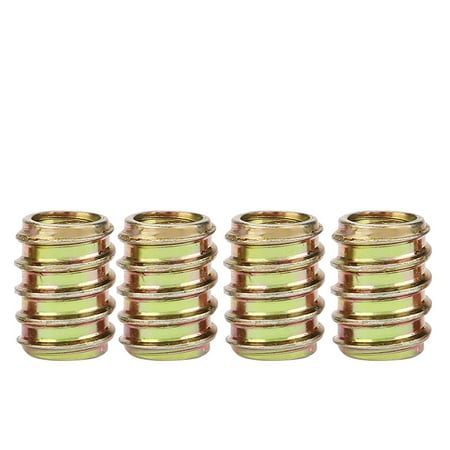 

Straight Nut Furniture Nut Iron Inner And Outer Teeth Straight Nuts Furniture Assortment Threaded Insert NutM8x17 50PCS