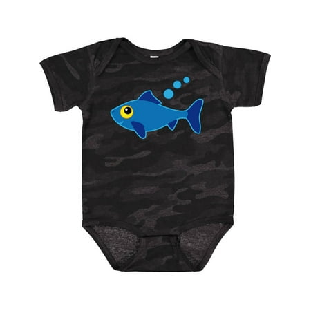 

Inktastic Fishing Blue Fish Gift Baby Boy or Baby Girl Bodysuit