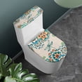 thumbnail image 2 of ZIATUBLE Boho Mandala Toilet Seat and Tank Lid Cover Set Flower Dragonfly Set of 2 Toilet Tank Lid Covers Wear Resistant Toilet Seat Lid Cover Fits Most Toilet Tanks and Lids, 2 of 7
