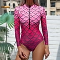 thumbnail image 3 of Maillots de Bain Rash Guards Catégorie de Produit Maillot de Bain et Combinaison de Surf à Manches Longues Zippée devant pour Femmes avec Imprimé Soleil Design Approuvé par le Commerce, 3 of 7