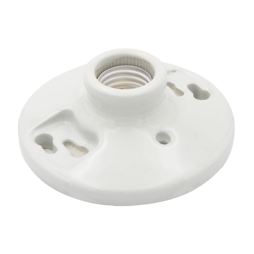 Maxxima Keyless Porcelain Lamp Holder, OnePiece Medium Base, Outlet