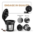 thumbnail image 2 of Pack of 4 K Cups Reusable Coffee Pods for Dual Brew Coffee Maker Permanent K Cups Filters Coffee Ac, 2 of 5