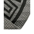 thumbnail image 5 of Unique Loom Outdoor Border Collection Area Rug - Greek Key (6' Round Gray/Black), 5 of 12