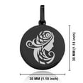thumbnail image 2 of Stainless Steel Tribal Virgo Zodiac (Maiden) Round Medallion Keychain Circle Ring, 2 of 2
