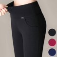 thumbnail image 3 of Spring HighWaisted Outer Wear,Spring highWaisted Outer wear, Elastic Small feet Pencil, Metal Decorative Casual Leggings, 3 of 6