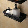 thumbnail image 2 of Shower Organizer  Floating Shelves Shower Caddy Bathroom Shelf, Wall Mounted Bathroom Black Storage Organizer Rack, Corner Shelf, Square Bath Shower Shelf Shower Rack/Brushed, 2 of 8