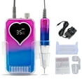 thumbnail image 2 of Electric Nail File Machine, Nail Drill Electric File 0-35000RPM Multifunctional Non Slip Grip Rechargeable  for Shops Gradient Gold,Gradient Blue,Gradient violet,Electroplated, 2 of 7