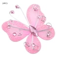 thumbnail image 2 of Malla transparente con forma de mariposa, 24 unidades, malla de alambre transparente con purpurina, medias de malla de mariposa, probadas profesionalmente, 2 of 9