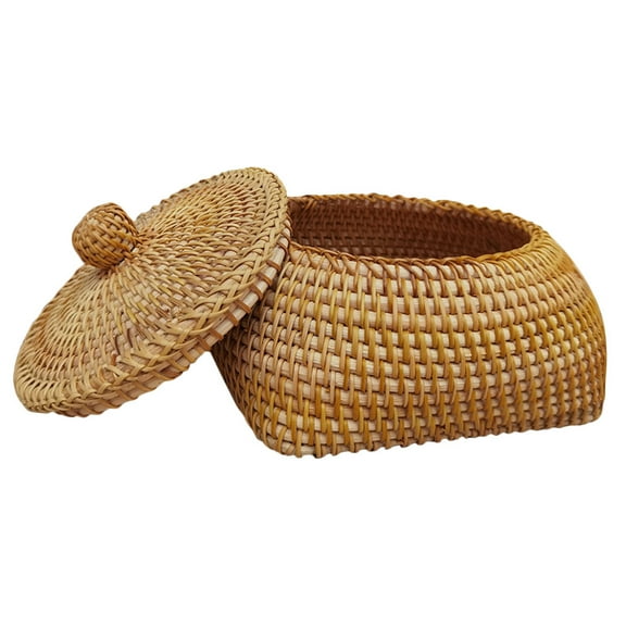Woven Basket Woven Basket Household Woven Desk Sundry Basket Egg Basket