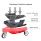 thumbnail image 3 of Soidarity 2 piezas de rodilleras universales para mantener el equilibrio y las almohadillas para ruedas fáciles de rodar de alta para patinar Cajas de color rojo en p, 3 of 6