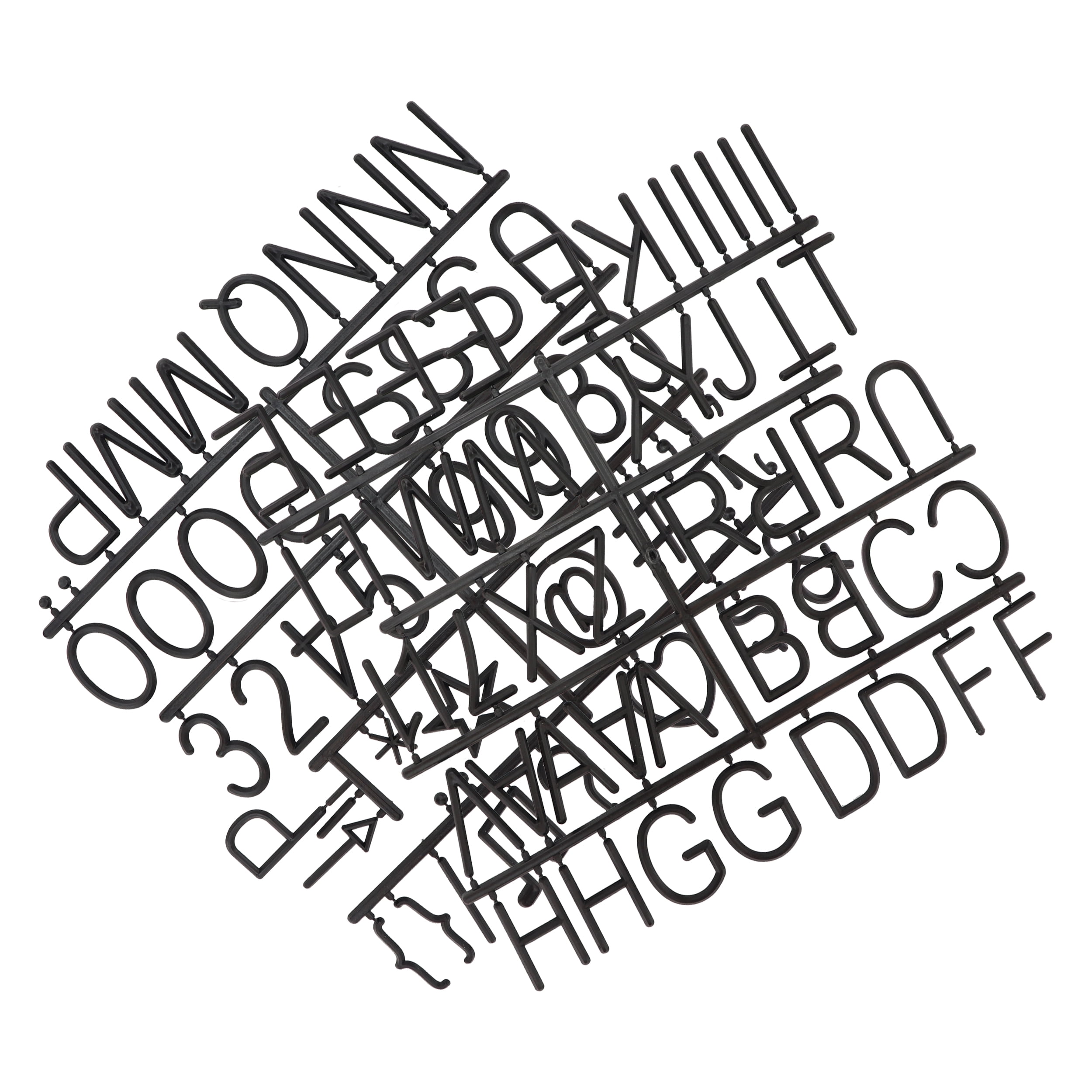 Stiles 100 5cm Standard Letter Set for Letter Boards, Changeable Wooden Crossword Letters for