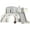 White+gray, variant on KORIMEFA 8 in 1 Kids Slide Set with Climber, Toddler Climber Slide Play Set with Basketball Hoop, Tunnel, Toddler Playground Outdoor Indoor layground Slide Playset Age 1+