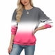 thumbnail image 5 of Xuyuer Women's Fashion Printed Long Sleeve Loose Blouse, Round Neck Hoodless Sweatshirt for Casual Spring Wear, Weekend Outings and Cozy Layering, 5 of 5