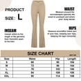 thumbnail image 2 of Pantalones de yoga estilo bota con cintura cruzada para mujer, pantalones de entrenamiento deportivos estilo bota sin perspectiva, 2 of 7