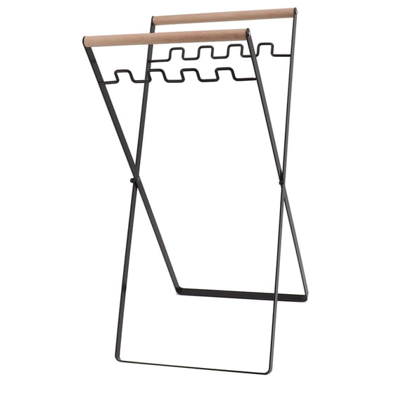 Trash Bag Holder Miscellaneous Bracket Garbage Iron Rubberwood Household for Plastic Bag Leaf Handle Outdoor Trash Cans