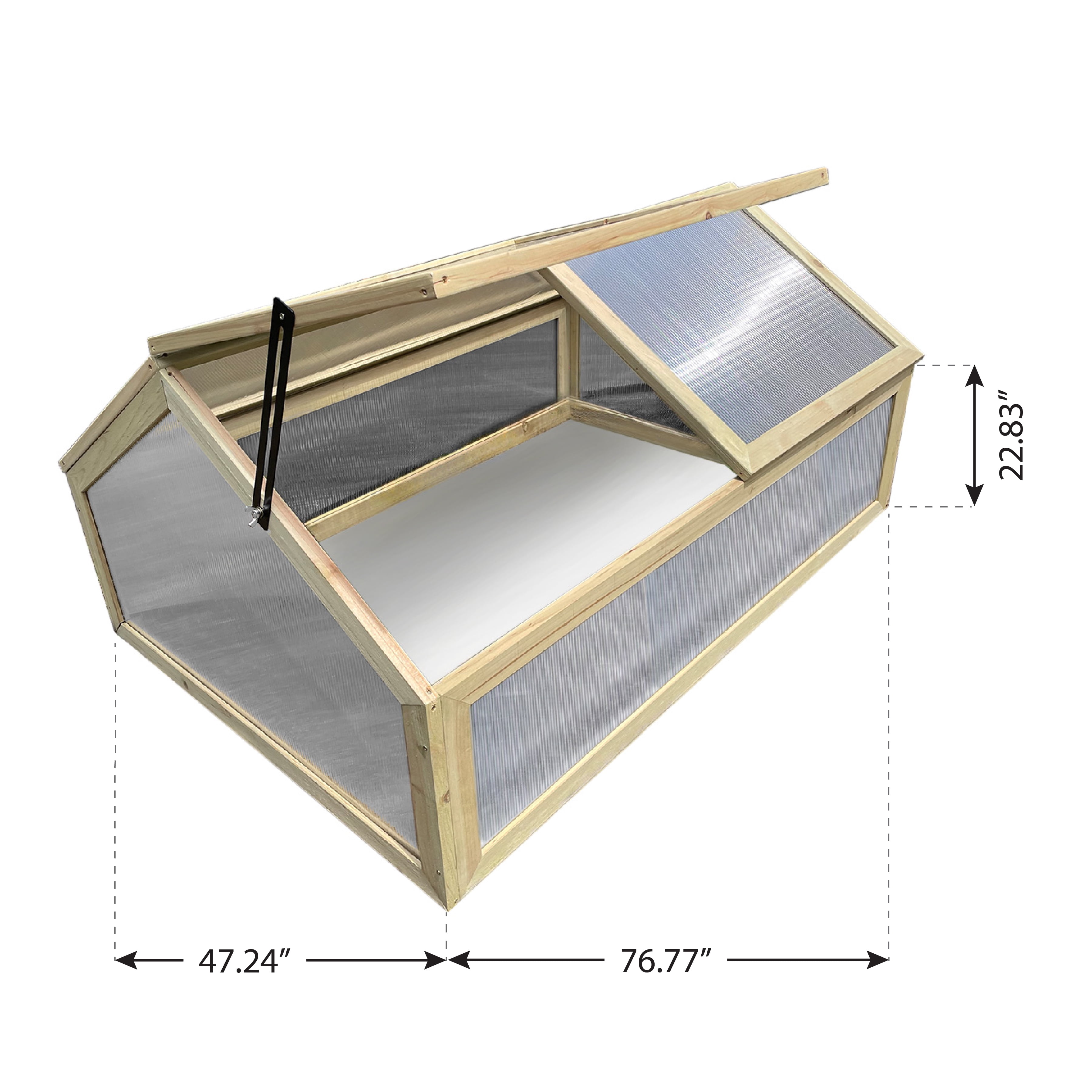 Wooden Frame Two-Door Greenhouse