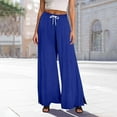 thumbnail image 2 of Krdevn Womens Pants - Women's Wide Legged Beach Leggings Casual Vacation Pants,Pants for Women,Size:S, 2 of 5