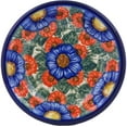 thumbnail image 2 of Polish Pottery 9-inch Pasta Bowl (Flowers In Bloom Theme) Signature UNIKAT Hand Painted in Boleslawiec, Poland + Certificate of Authenticity, 2 of 6