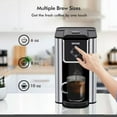 thumbnail image 6 of SIFENE 3 in 1 Single Serve Coffee Maker: Coffee Machine Compatible with K Cup Capsules & Grounds, Instant Coffee Pot, Tea Maker Brewer - Removable 50 Oz Water Reservoir, 120V 1150W, Black, 6 of 13