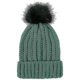 thumbnail image 2 of Winter Beanie Hats For Women Chunky Fleece Faux Fur Pom Pom Bobble Hat Womens, 2 of 5