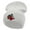 White, variant on Santa Is Running Embroidered 12 Inch Long Knitted Beanie - White OSFM