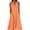 Orange, variant on YuXingFu Sundresses for Women Midi Cotton Maxi V Neck Plus Size Sleeveless Maxi Casual Summer White S