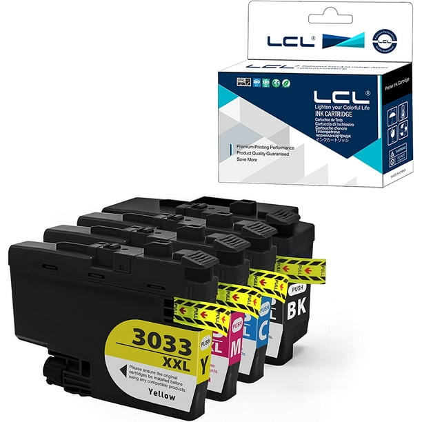 Compatible Ink Cartridge Pigment Replacement for Brother LC3033 XXL ...