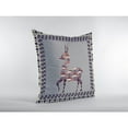 thumbnail image 5 of Standing Deer Indoor/Outdoor Fabric Pillow with Zip in Purple on Cream16x16, 5 of 5