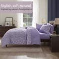 thumbnail image 2 of Virtu King Comforter Set, Botanical King Size Comforter Set, 7-Pc All Season Bedding Comforter Set, Lavender/Off White, 2 of 8