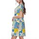 thumbnail image 2 of Easygdp Cute Poodle Dog para Vestido Transpirable de Mujer, Vestido Suelto de Manga Corta con Pliegues y Bolsillos para el Verano, 2 of 6