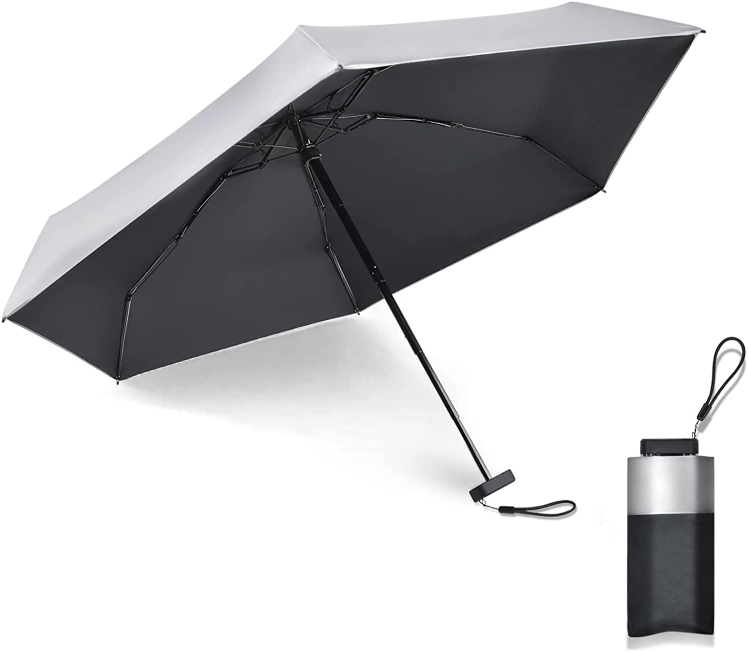 HTCM Mini Umbrella For Purse, UPF 50+ 