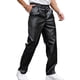 thumbnail image 3 of Pantalones de cuero para hombre, largos, resistentes al viento, holgados y modernos, de pierna recta, informales, de cuero para hombre., 3 of 6