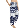 thumbnail image 6 of Salouo Sea Underwater Animals1 Print Women's Pajama Pants Casual Loose Sweatpants PJs Flowy Pants Drawstring Palazzo for Women Wide Leg Pants Lounge Pajama -XX-Large, 6 of 8