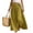 Yellow_Skirt, variant on Women's Cotton Linen Swing Long Skirt Elastic Waist Flowing Maxi Crinkled Skirt Retro Casual Layered Pleated Flowy Long Maxi Skirts With Belt Light XL