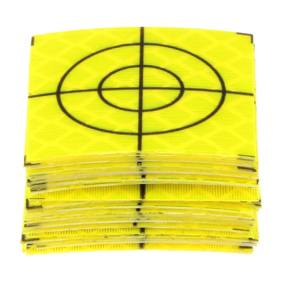 Uxcell 30pcs Survey Reflector Sheets 30x30mm Self-adhesive Reflective Tape Survey Target Mark, Green