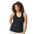 thumbnail image 5 of Gildan Softstyle Cvc Racerback Tank Top, Women's Sleeveless Semi-Fitted Tank, Pitch Black, L, 5 of 5
