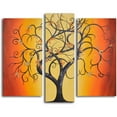thumbnail image 3 of Thai Tree Dance 3 Piece Painting on Wrapped Canvas Set, 3 of 3