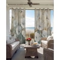 thumbnail image 4 of White Spring Floral Blackout Curtains 84 Inches Long for Bedroom, Modern Oil Painting Farmhouse Thermal Insulated Room Darkening Black Out Window Curtain Panels Grommet Drapes for Living Room, 4 of 8