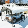 thumbnail image 2 of Tolead Heavy-Duty Galvanized Steel Carport – 12x25 FT All-Weather Shelter for Trucks, Boats & Outdoor Storage, 2 of 7