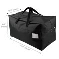 thumbnail image 2 of iwill CREATE PRO Bolsas de almacenamiento de lona de viaje resistentes al agua con adornos de gran tamaño de 100 L con asas de transporte, color negro, 2 of 5