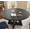 Black, variant on 47" Round Dining Table for 4, Wooden Farmhouse Kitchen Table, Sturdy Dinner Table for Family Meals & Gatherings