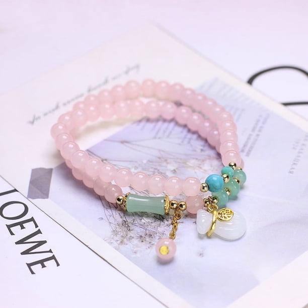 Accesorios envueltos doble estilo étnico pulsera de cerámica pulsera de cuentas mujer alto sentido