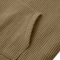 thumbnail image 6 of Bosfbaoi Men's Quarter Zip Ribbed Sweatshirts Stand Collar Kangaroo Pocket Long Sleeve Casual Pullover Tops, 6 of 7