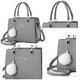 thumbnail image 4 of Bolsa Mujer Crossbody Bandolera Casual Gris, 4 of 4
