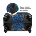 thumbnail image 2 of Kdxio Blue Iceberg Leaf Wolf Pattern Luggage Cover for Travel,Elastic and Durable,Fits 18-32 Inch,Anti-Scratch Suitcase Protector-No luggage included, 2 of 5