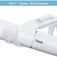 thumbnail image 3 of ColourTree White 4 Pack Adjustable Curtain Rod Bracket,Wall Bracket for Mount,Metal Curtain Rod Wall Bracket , Durable and Stable, 3 of 4